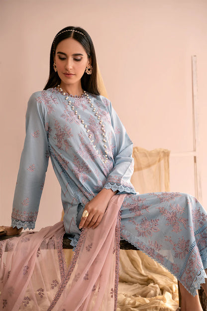 Zarif Embroidered Unstitched 3 Piece Lawn Suit ZEA-07 Hailey - Eid Collection Brand Mafia by Zonash