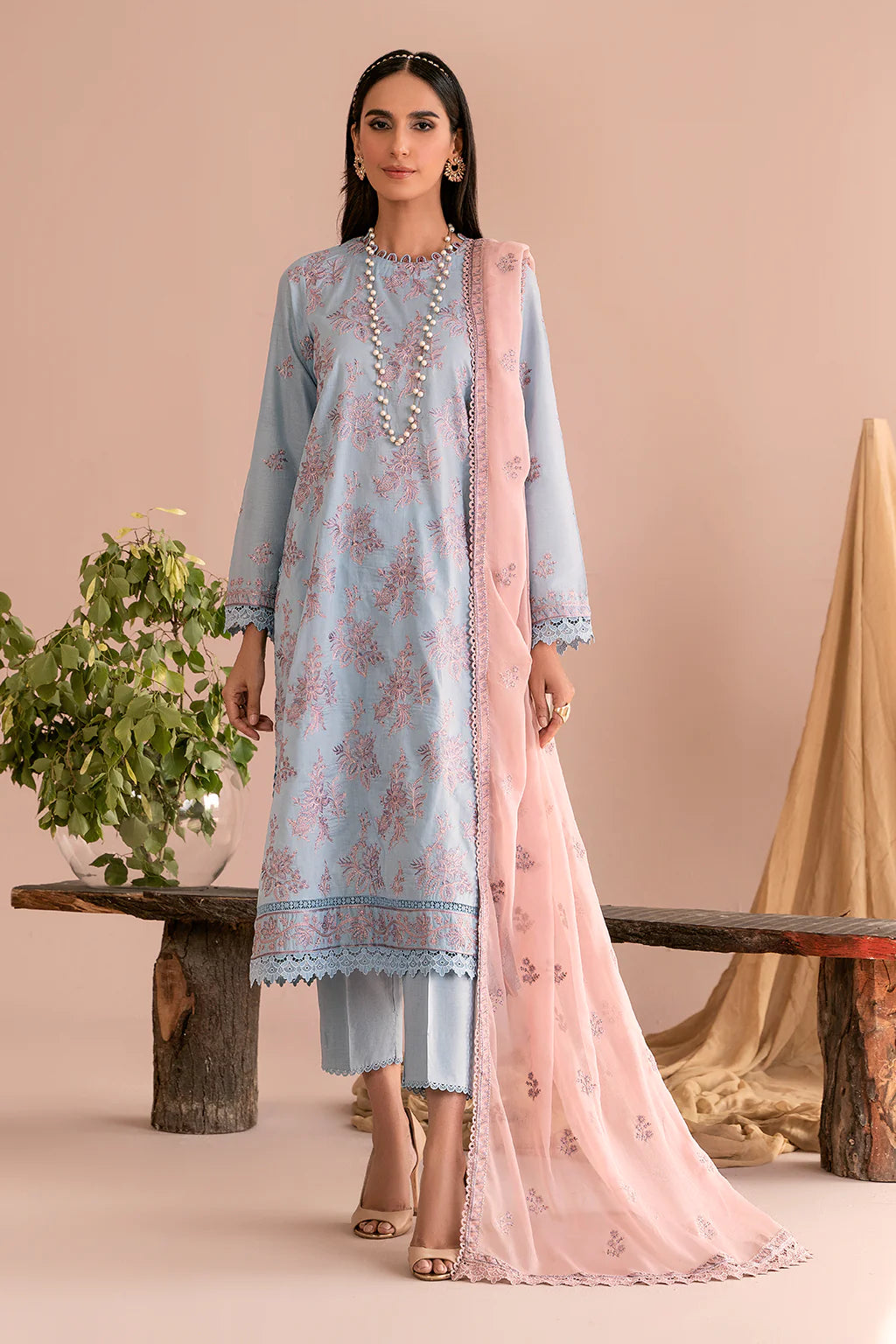 Zarif Embroidered Unstitched 3 Piece Lawn Suit ZEA-07 Hailey - Eid Collection Brand Mafia by Zonash