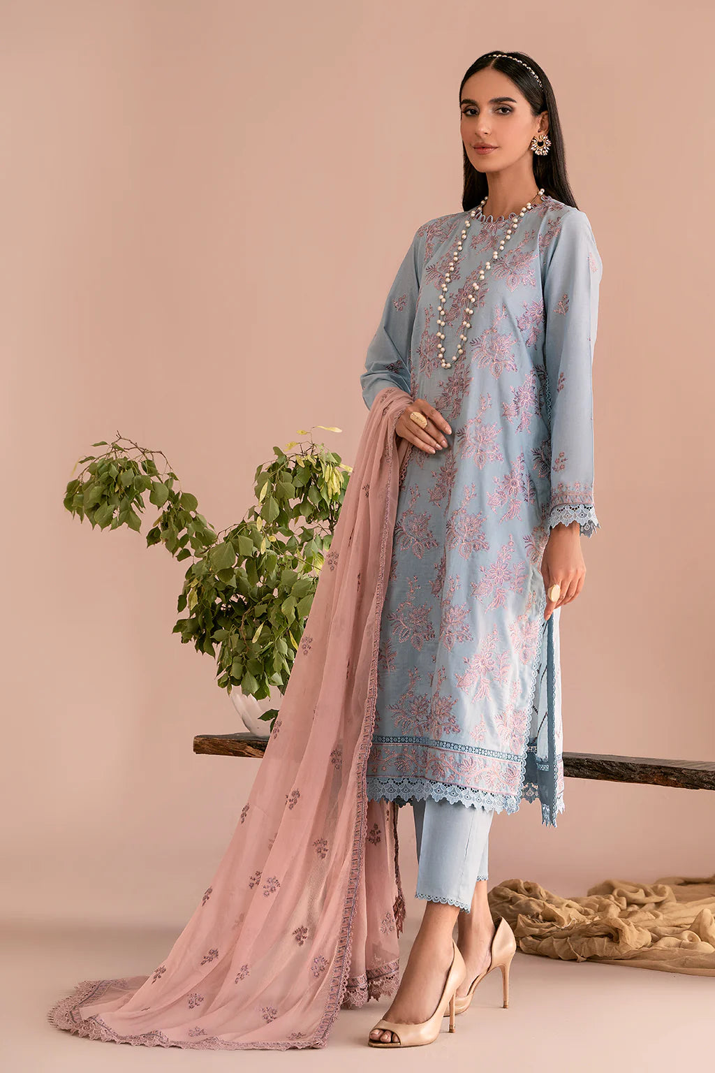 Zarif Embroidered Unstitched 3 Piece Lawn Suit ZEA-07 Hailey - Eid Collection Brand Mafia by Zonash