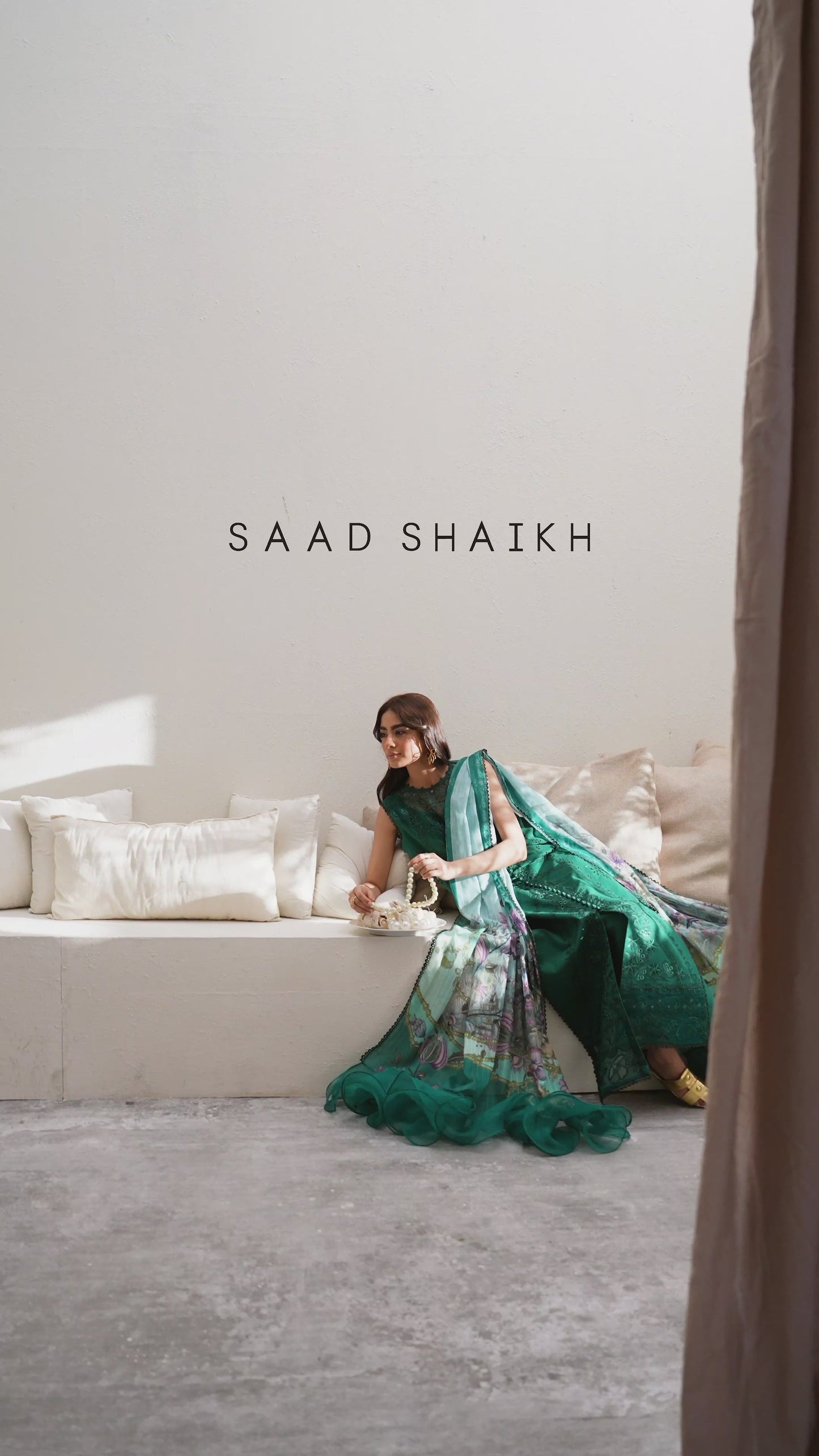 Saad Shaikh Unstitched 3 Piece Embroidered Lawn Suit SSK24E - PETAL - Festive Collection - Brand Mafia by Zonash