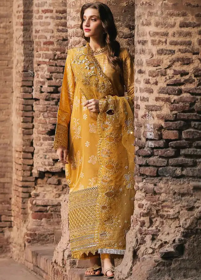 Maya By Nureh Embroidered Lawn Suits Unstitched 3 Piece NU24MY NJ-96 - Festive Lawn Collection