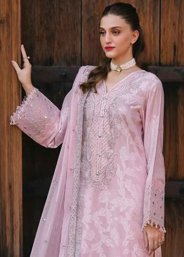 Maya By Nureh Embroidered Lawn Suits Unstitched 3 Piece NU24MY NJ-97 - Festive Collection