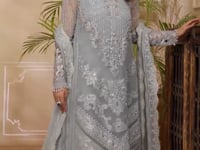 Maria B Embroidered Organza Suits Unstitched 4 Piece D3 - Luxury Collection