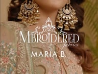 Maria B Embroidered Net Suits Unstitched 4 Piece D7 - Luxury Collection