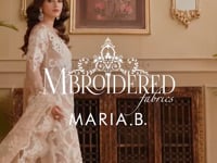 Maria B Embroidered Organza Suits Unstitched 4 Piece D8 - Luxury Collection