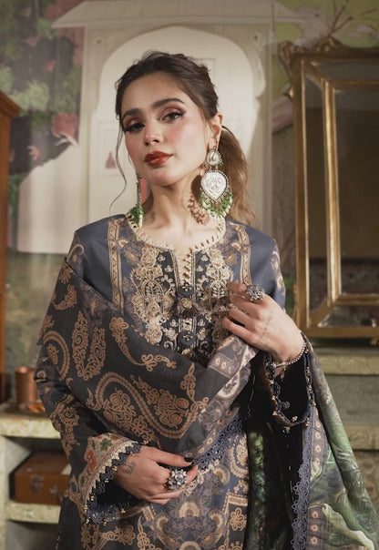 Rania By Asim Jofa Unstitched 3 Piece Embroidered Cambric Suit AJ23RN AJNR-03 - Spring / Summer Collection