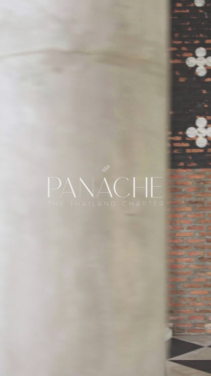 Panache By Ayzel By Afrozeh Unstitched 3 Piece Embroidered Chiffon Suit PCAAF23 AZ-V5-01 Mystic Noir - Luxury Collection