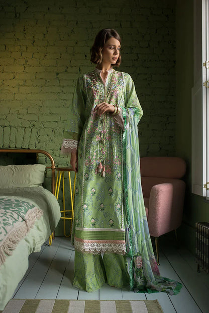 Vital By Sobia Nazir Unstitched 3 Piece Embroidered Lawn Suit SN24V 8B - Eid Summer Collection