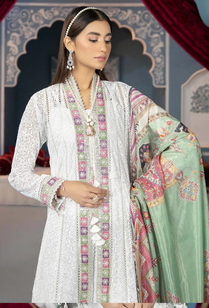 ADAN'S LIBAS JUILANT - CHIKANKARI UNSTITCHED - 04 Brand Mafia by Zonash