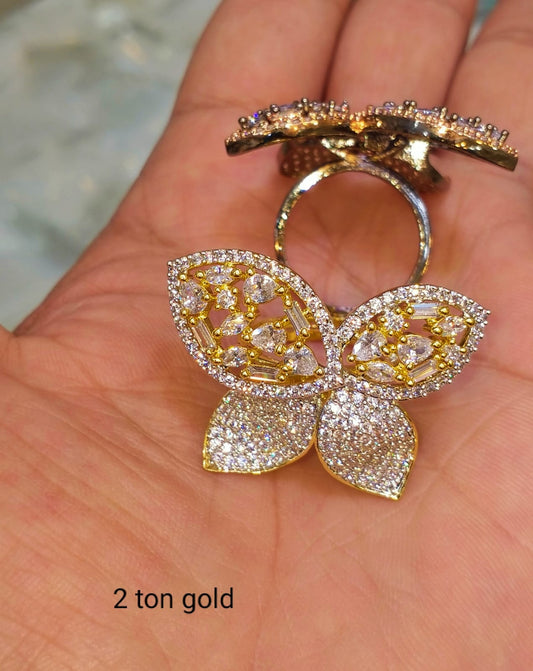 Adjustable Zircon Butterfly Ring R-01 Brand Mafia by Zonash