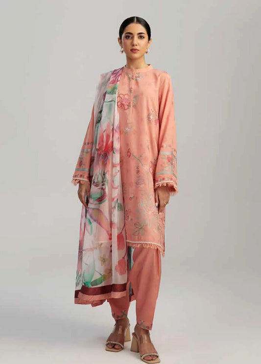 Coco by Zara Shahjahan Unstitched 3 Piece Embroidered Lawn Suit CZS23S 8A - Summer Collection Brand Mafia by Zonash