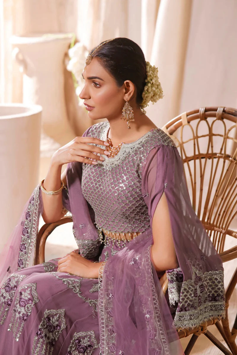 Gul-e-Mehnaaz By Hadia Eman Unstitched 3 Piece Embroidered Chiffon Suit HE22GM HEC-03 - Luxury Collection