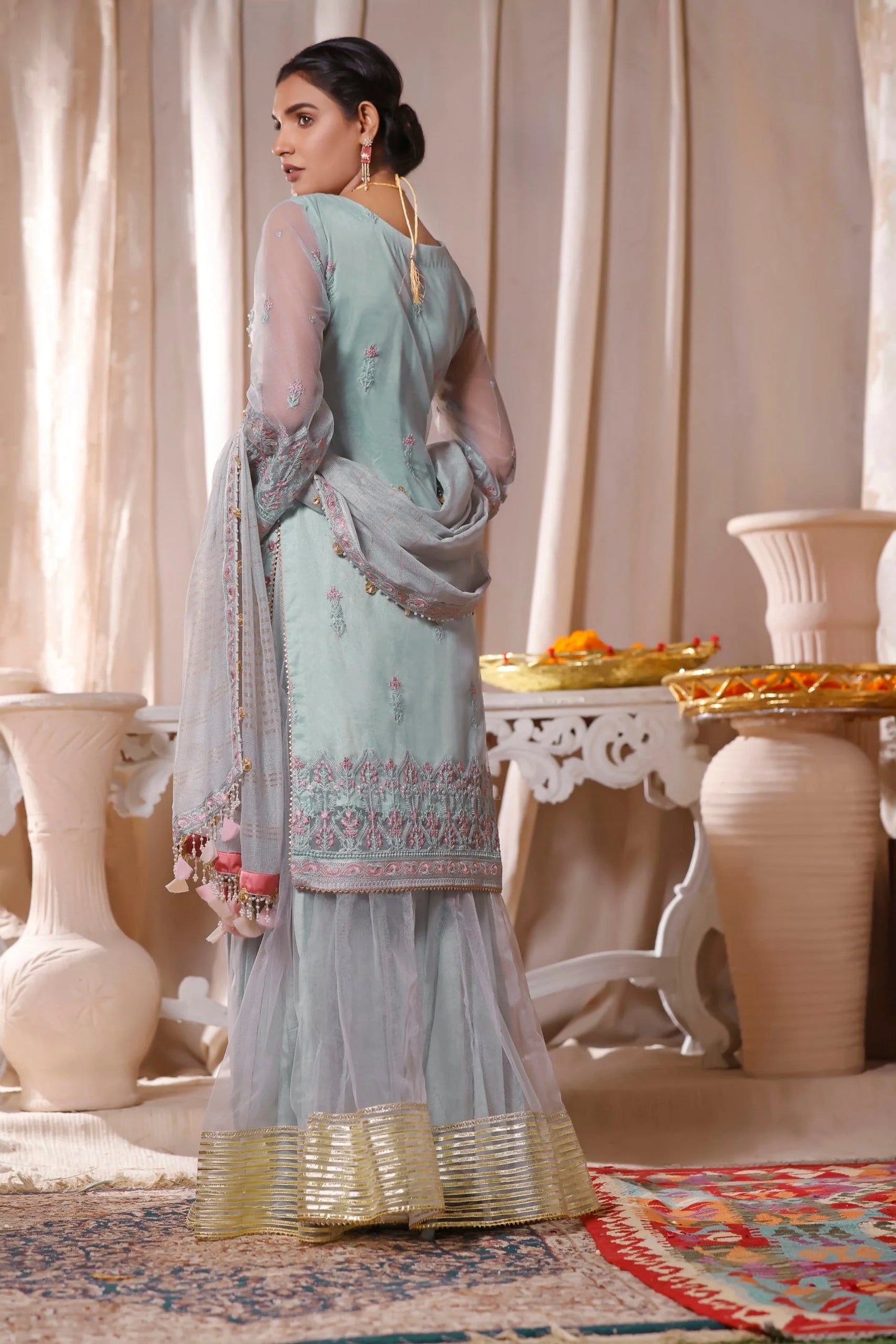 Gul-e-Mehnaaz By Hadia Eman Unstitched 3 Piece Embroidered Chiffon Suit HE22GM HEC-06 - Luxury Collection