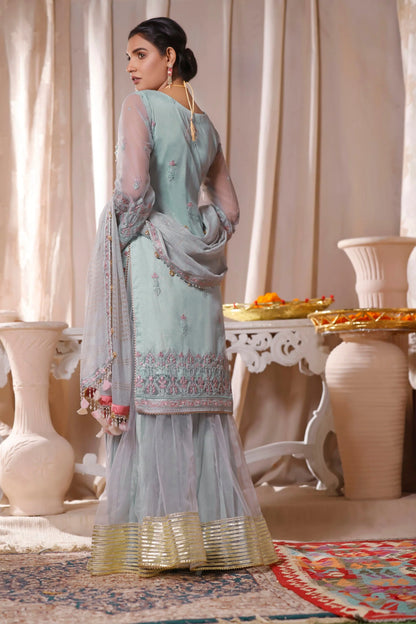 Gul-e-Mehnaaz By Hadia Eman Unstitched 3 Piece Embroidered Chiffon Suit HE22GM HEC-06 - Luxury Collection