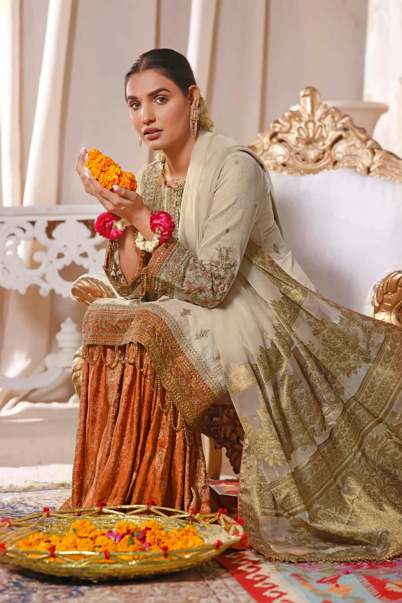 Gul-e-Mehnaaz By Hadia Eman Unstitched 3 Piece Embroidered Chiffon Suits  HE22GM HEC-10 - Luxury Collection