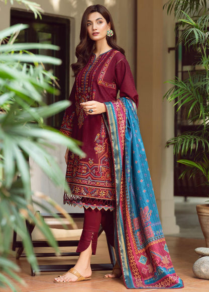 Iris By Jazmin Embroidered Lawn Suits Unstitched 3 Piece JZ23I 03 Cordelia - Spring / Summer Collection Brand Mafia by Zonash