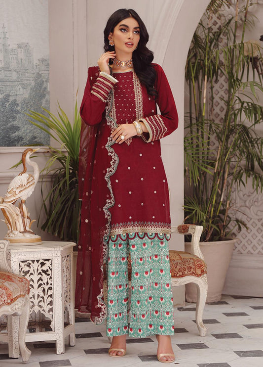 Lakhany Embroidered Dobby Suits Unstitched 3 Piece LSM23SG SG-5016 - Summer Collection Brand Mafia by Zonash