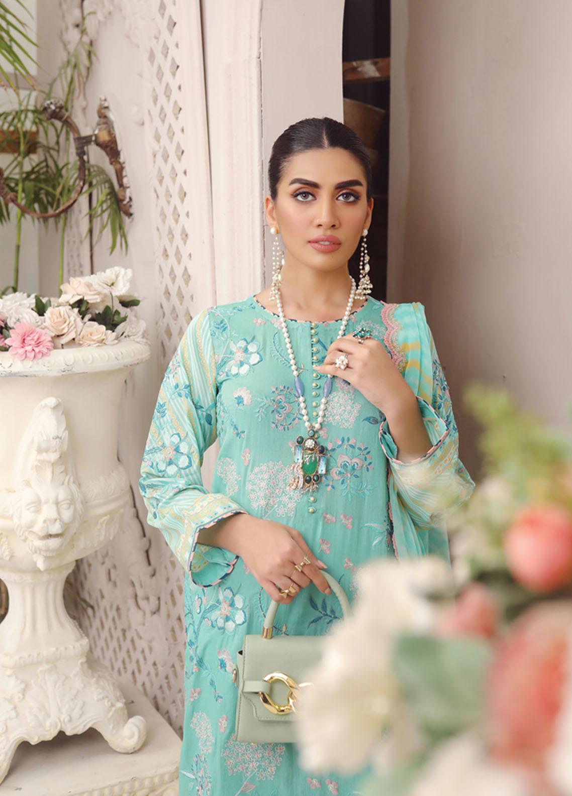 Lakhany Embroidered Dobby Suits Unstitched 3 Piece LSM23SG SG-5018 - Summer Collection Brand Mafia by Zonash