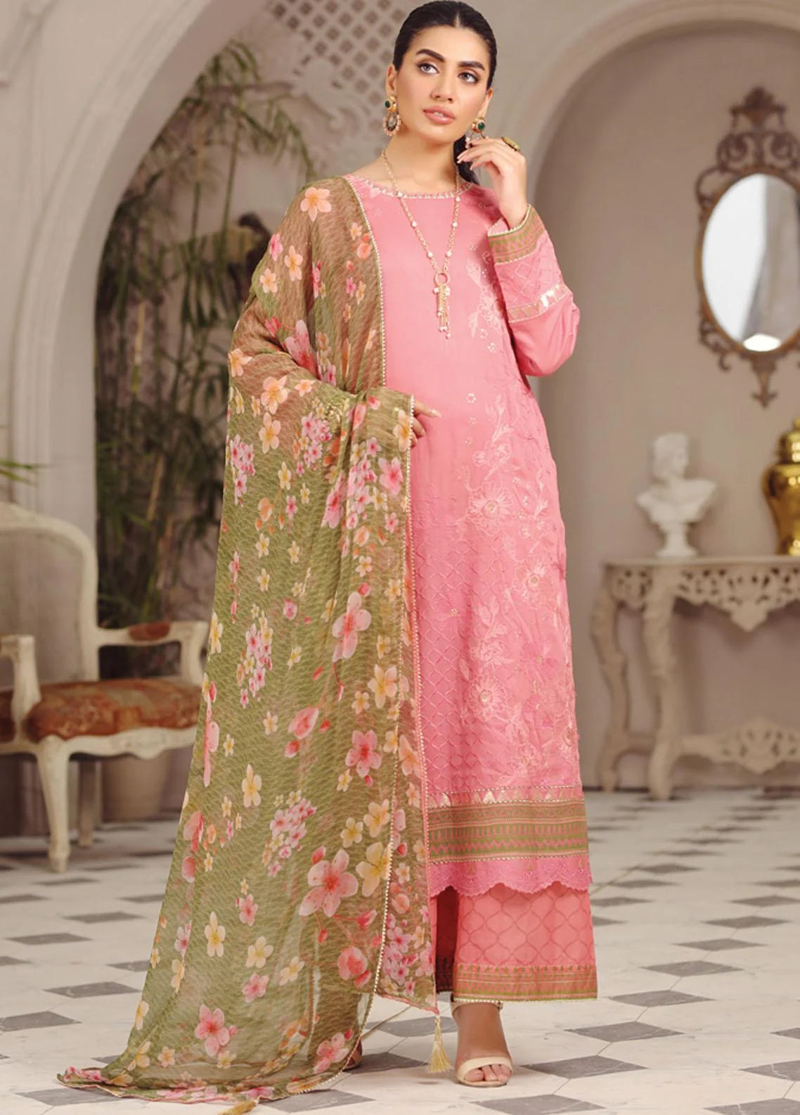 Lakhany Embroidered Dobby Suits Unstitched 3 Piece LSM23SG SG-5020 - Summer Collection Brand Mafia by Zonash