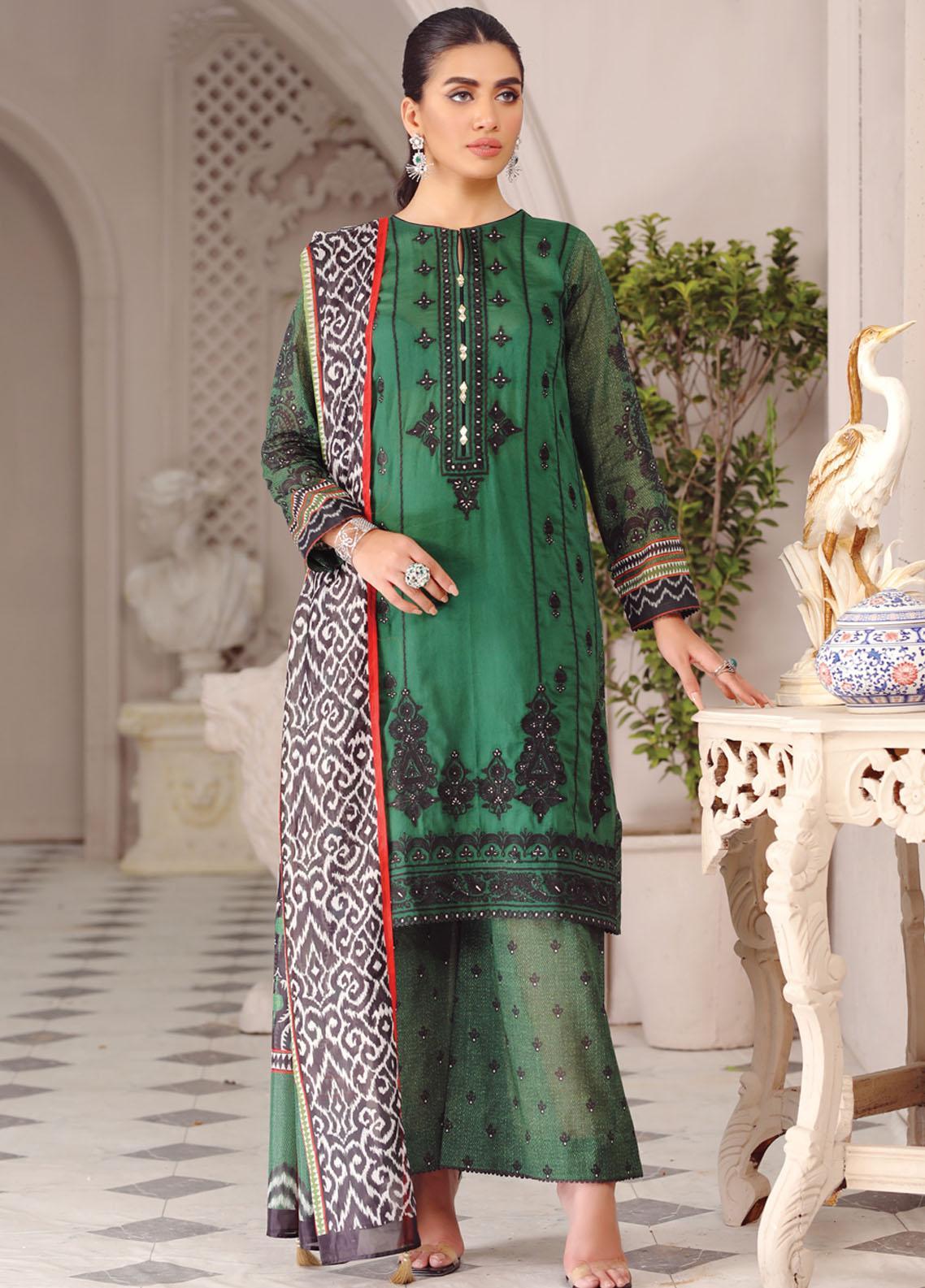 Lakhany Embroidered Dobby Suits Unstitched 3 Piece LSM23SG SG-5022 - Summer Collection Brand Mafia by Zonash