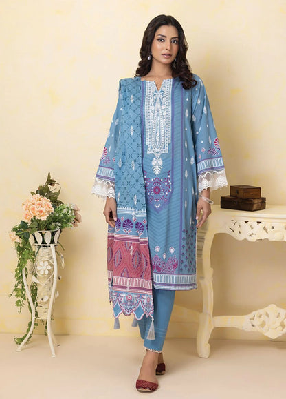 Lakhany Embroidered Lawn Suits Unstitched 3 Piece LSM23SG SED-RN-0011 - Summer Collection Brand Mafia by Zonash