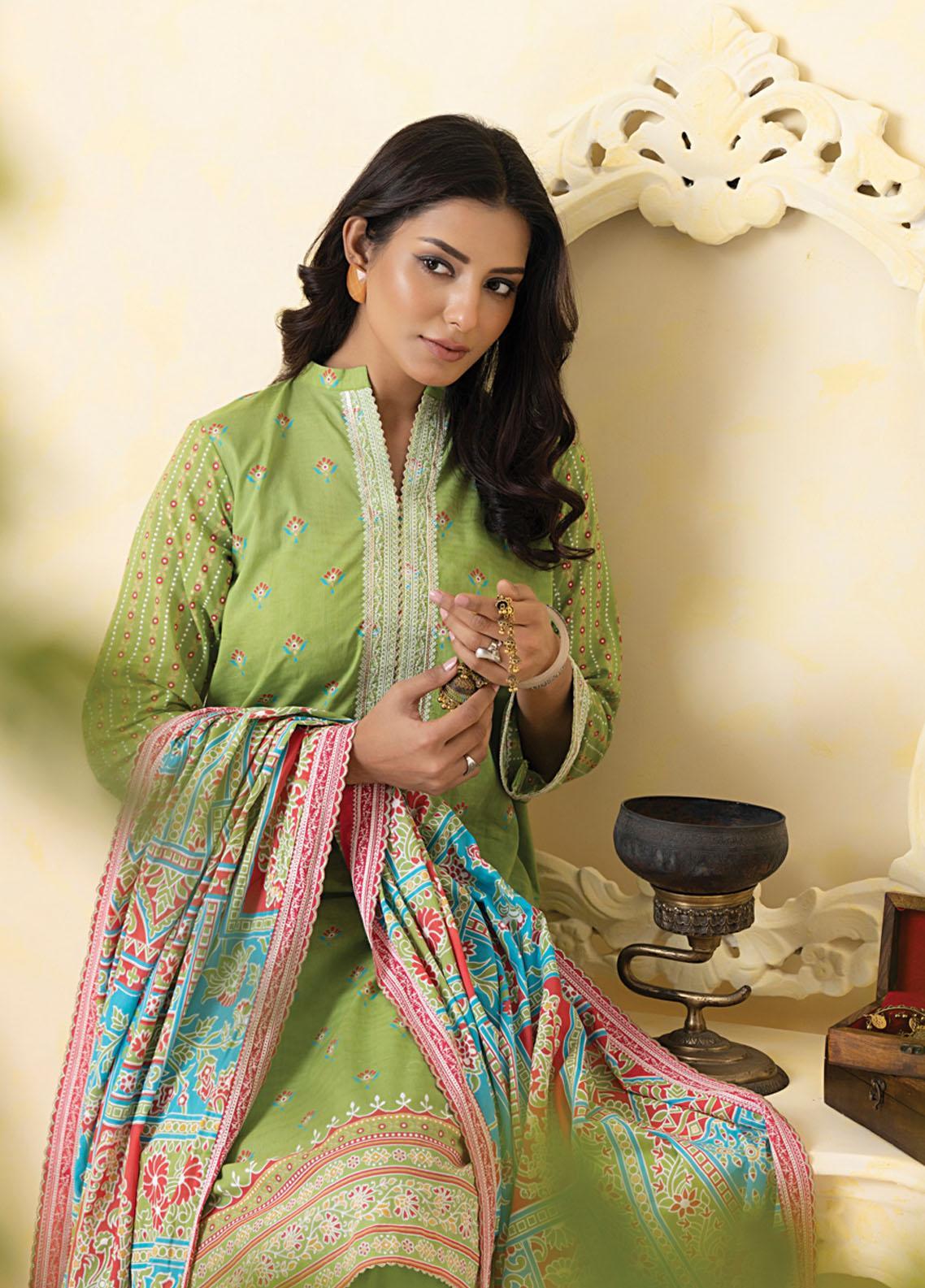 Lakhany Embroidered Lawn Suits Unstitched 3 Piece LSM23SG SED-SR-0076 - Summer Collection Brand Mafia by Zonash