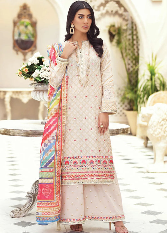 Lakhany Embroidered Lawn Suits Unstitched 3 Piece LSM23SG SG-5012 - Summer Collection Brand Mafia by Zonash