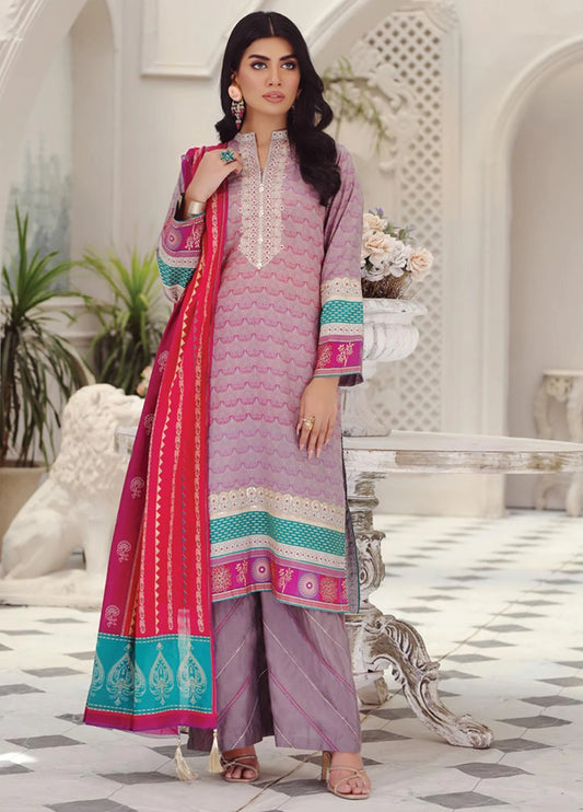 Lakhany Embroidered Lawn Suits Unstitched 3 Piece LSM23SG SG-5014 - Summer Collection Brand Mafia by Zonash