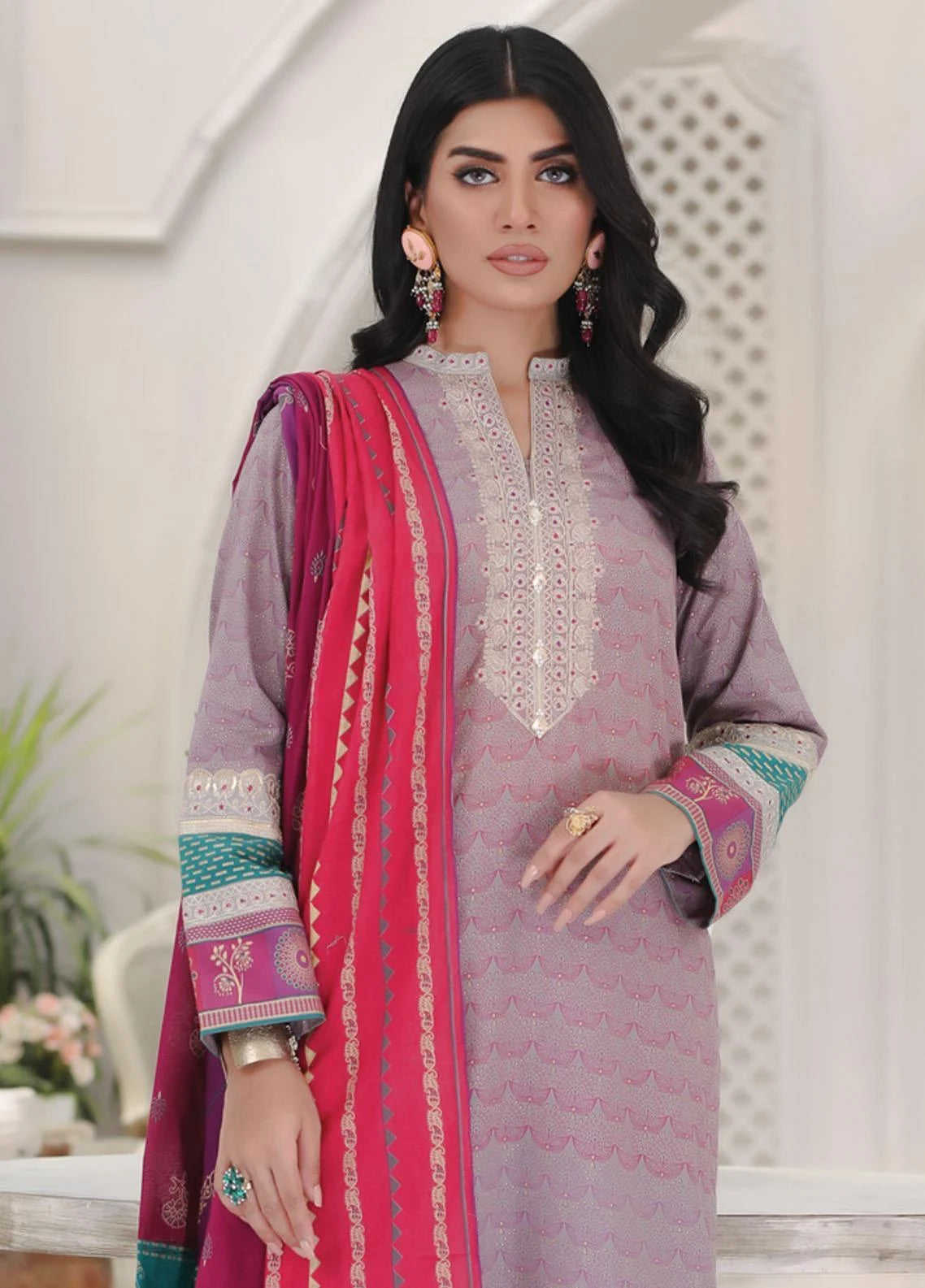 Lakhany Embroidered Lawn Suits Unstitched 3 Piece LSM23SG SG-5014 - Summer Collection Brand Mafia by Zonash