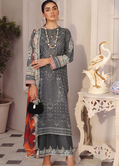 Lakhany Embroidered Lawn Suits Unstitched 3 Piece LSM23SG SG-5024 - Summer Collection Brand Mafia by Zonash