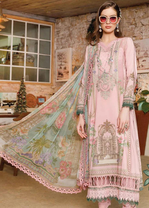 Mprints By Maria B Printed Lawn Suits Unstitched 3 Piece MB23MP 13A - Summer Collection Brand Mafia by Zonash