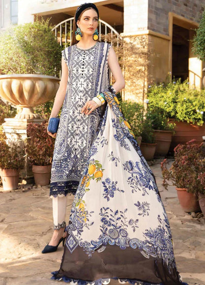 Mprints By Maria B Printed Lawn Suits Unstitched 3 Piece MB23MP 5B - Summer Collection