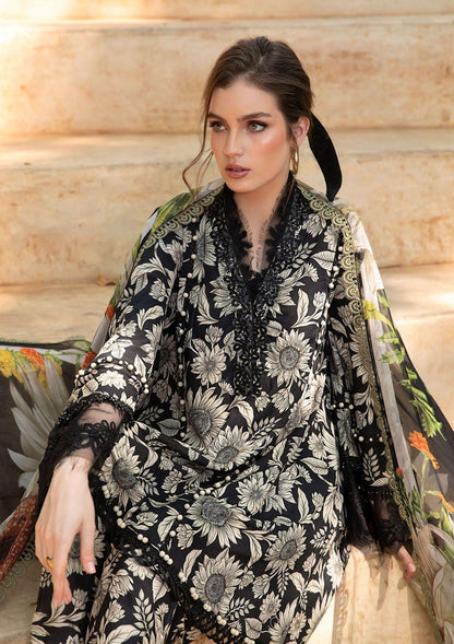 Mprints By Maria B Printed Lawn Suits Unstitched 3 Piece MB23MP 9B - Summer Collection Brand Mafia by Zonash