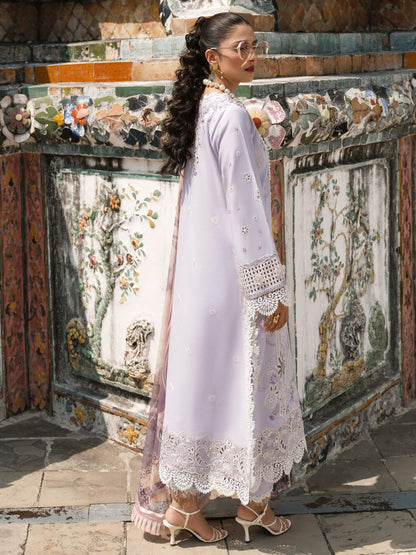 Mushq Lawana Embroidered Luxury Lawn Unstitched 3Pc Suit MSL-23-02 Banyen - Spring / Summer Collection Brand Mafia by Zonash