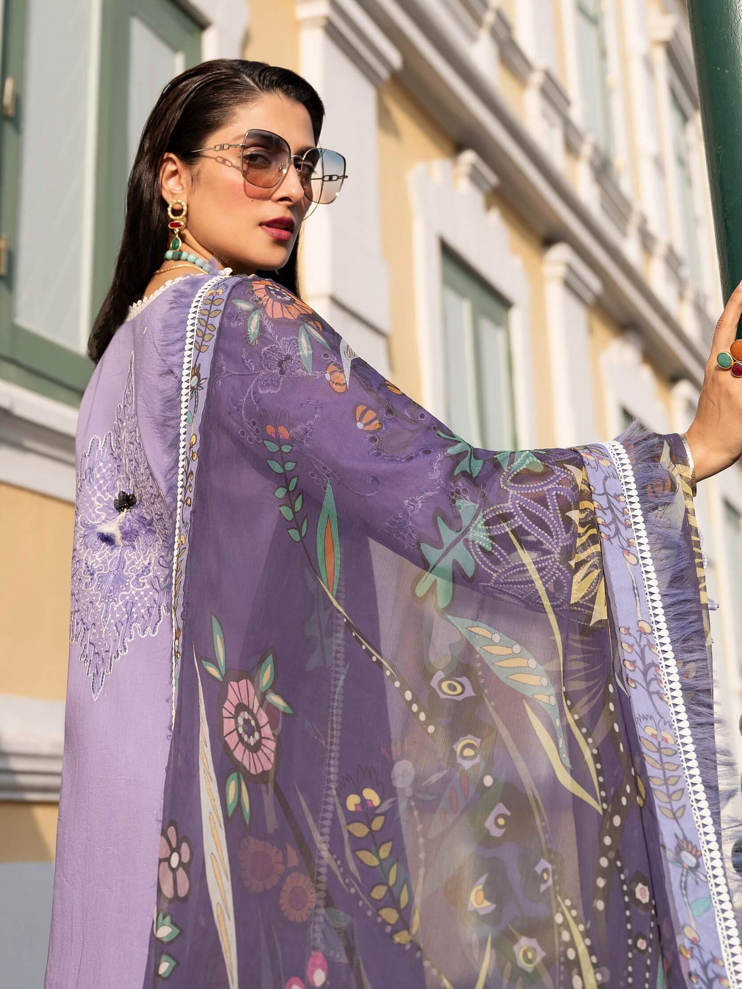 Mushq Lawana Embroidered Luxury Lawn Unstitched 3Pc Suit MSL-23-09 Ariya Brand Mafia by Zonash