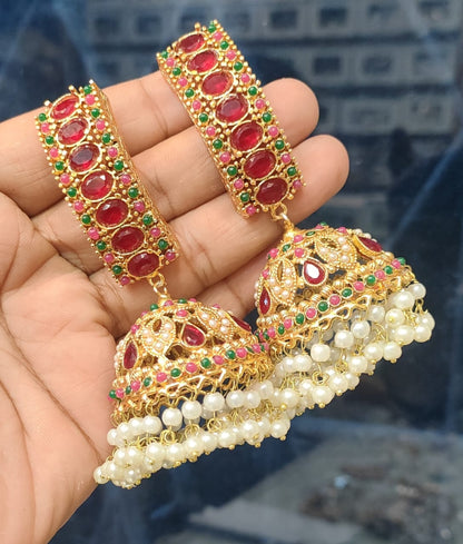 New Latest Traditional Jhumka Earrings E-03 Brand Mafia by Zonash