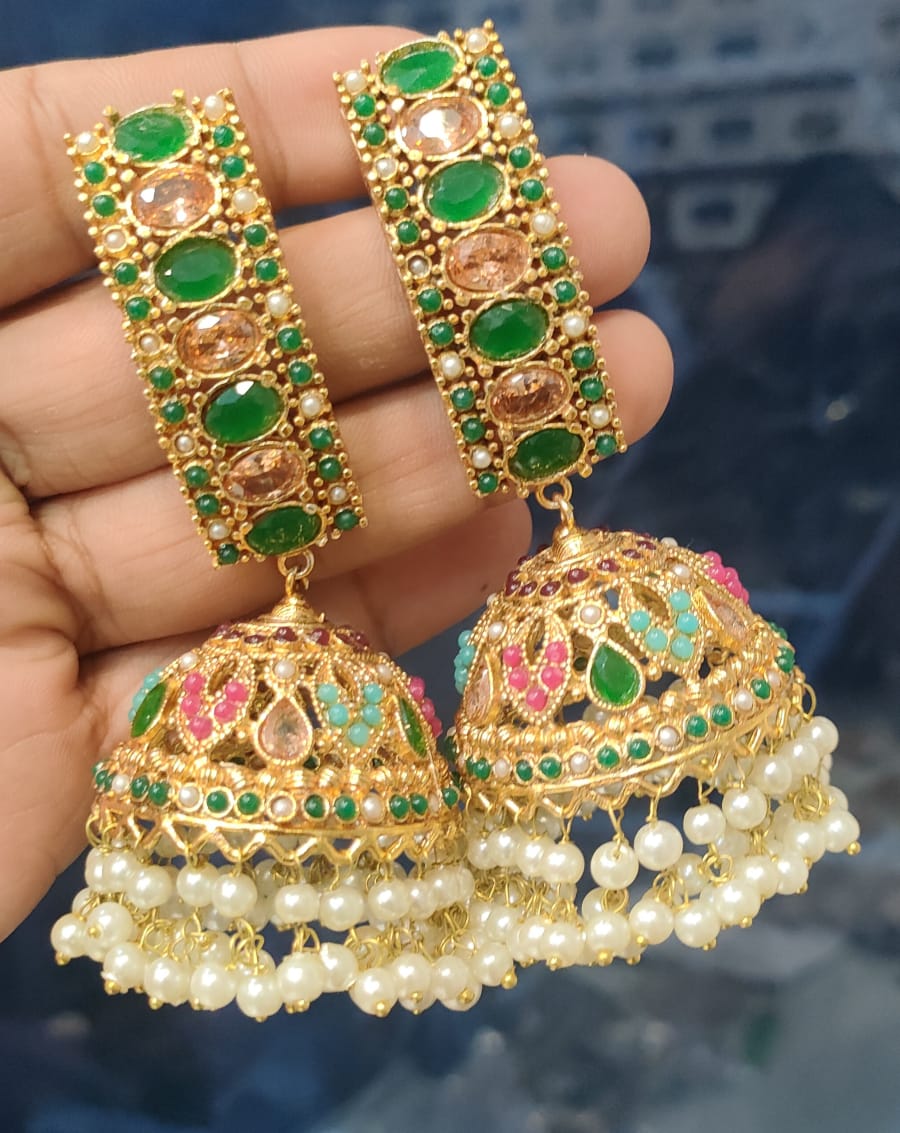 New Latest Traditional Jhumka Earrings E-03 Brand Mafia by Zonash