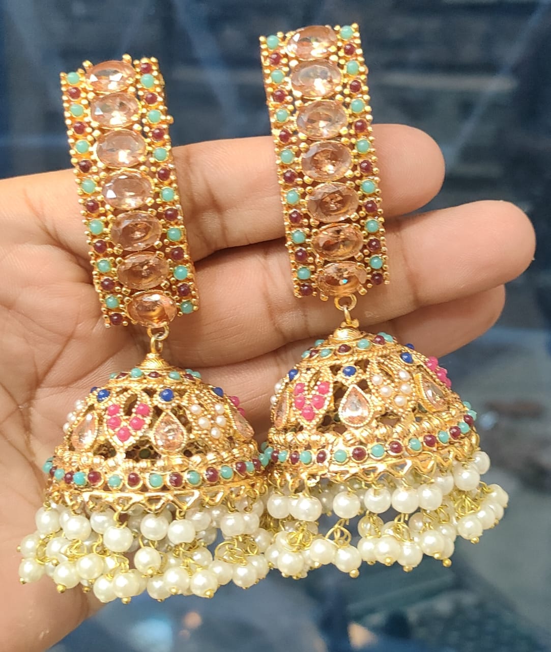 New Latest Traditional Jhumka Earrings E-03 Brand Mafia by Zonash