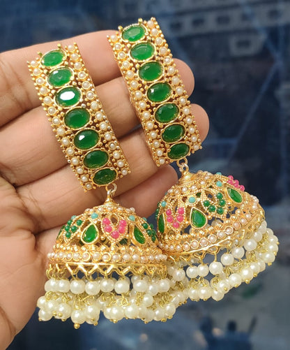 New Latest Traditional Jhumka Earrings E-03 Brand Mafia by Zonash