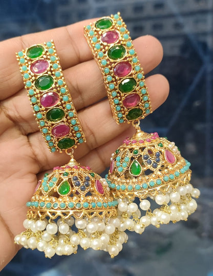 New Latest Traditional Jhumka Earrings E-03 Brand Mafia by Zonash