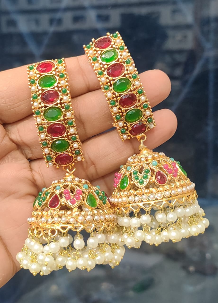 New Latest Traditional Jhumka Earrings E-03 Brand Mafia by Zonash