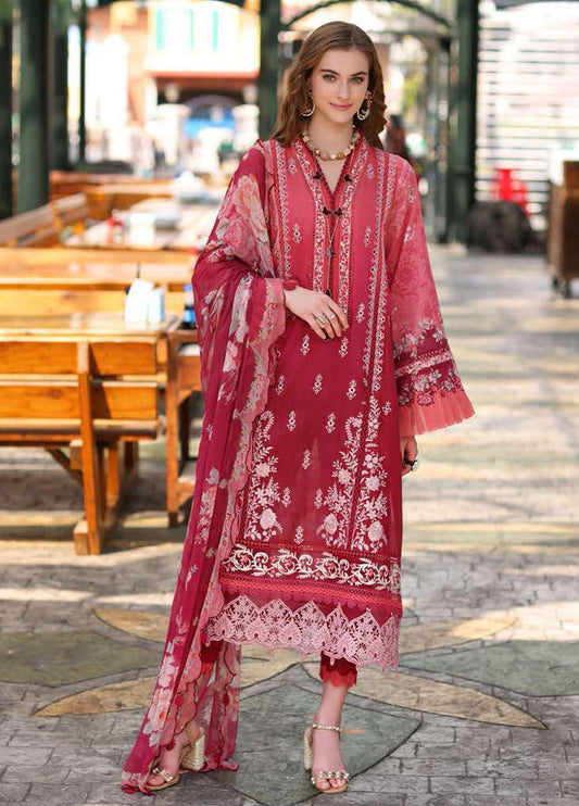 Noor by Saadia Asad Embroidered Lawn Suits Unstitched 3 Piece NSA23P D8-A - Luxury Collection Brand Mafia by Zonash