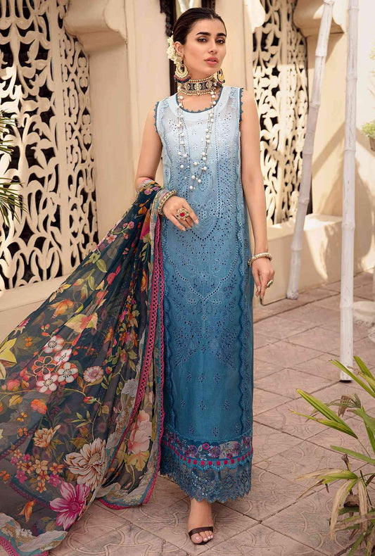 Noor by Saadia Asad Embroidered Lawn Suits Unstitched 3 Piece SA21-N2 12 - Summer Collection Brand Mafia by Zonash