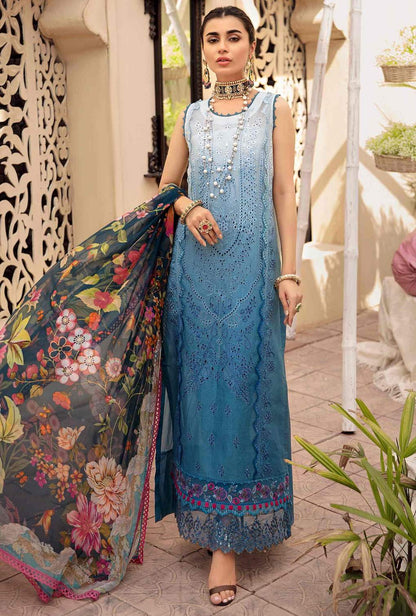 Noor by Saadia Asad Embroidered Lawn Suits Unstitched 3 Piece SA21-N2 12 - Summer Collection Brand Mafia by Zonash