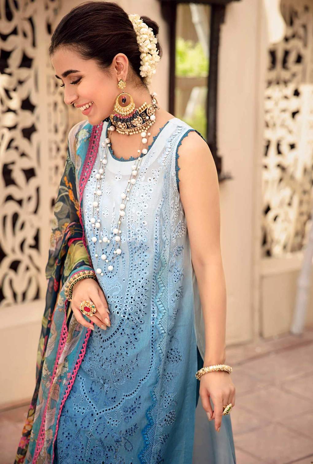 Noor by Saadia Asad Embroidered Lawn Suits Unstitched 3 Piece SA21-N2 12 - Summer Collection Brand Mafia by Zonash