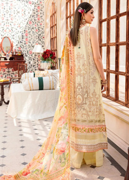 Noor by Sadia Asad Embroidered Lawn Suits Unstitched 3 Piece NSA22E D2A - Eid Collection Brand Mafia by Zonash