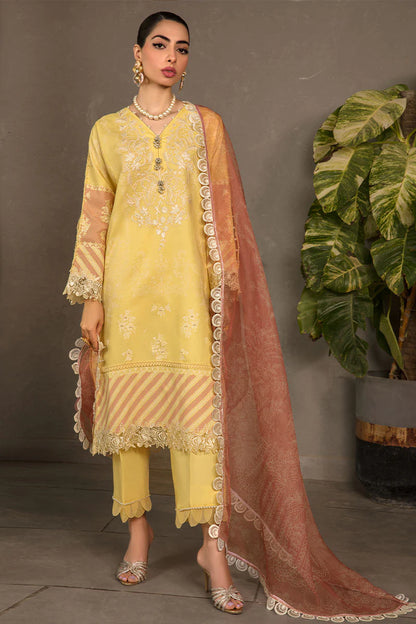 Rang Rasiya Florence Embroidered Lawn Unstitched 3Pc Suit D-05 Zinnia Brand Mafia by Zonash