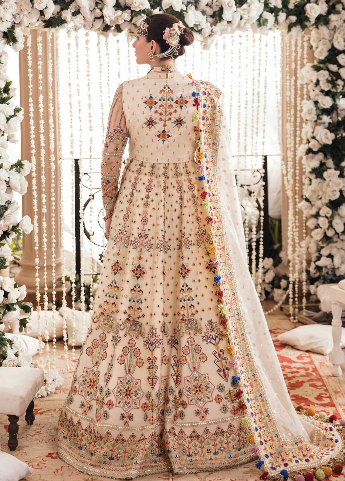 Shehnai By Afrozeh Embroidered Net Suits Unstitched 3 Piece - 07 SHADMEHR - Wedding Formals Collection Brand Mafia by Zonash