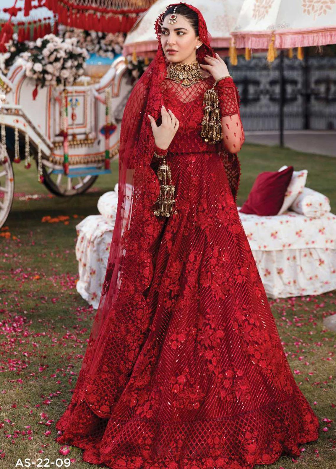 Shehnai By Afrozeh Embroidered Net Suits Unstitched 3 Piece - 09 AFREEN - Wedding Formals Collection Brand Mafia by Zonash