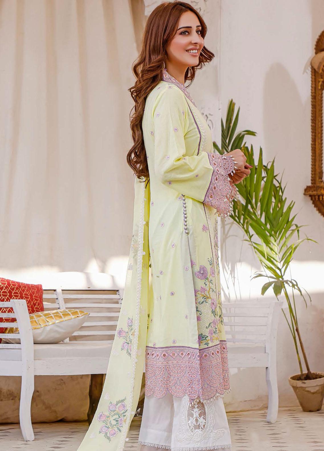 Vasl By Hadia Eman Embroidered Lawn Suits Unstitched 3 Piece HE22V HEVL-05 - Festive Collection Brand Mafia by Zonash